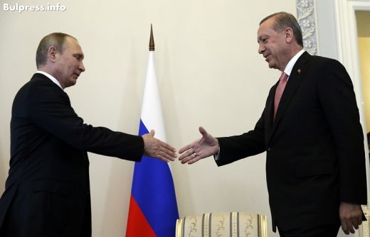 Важна новина от Москва! Ето как Ердоган оцени подкрепата на Русия след опита за преврат в Турция!