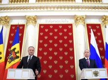 Владимир Путин похвали президента на Молдова Игор Додон за мъжеството